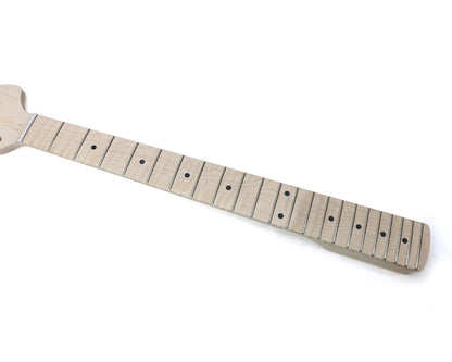 Yinfente New electric guitar neck 22fret 25.5inch flame Maple wood neck with dot inlay for Fender ST guitar