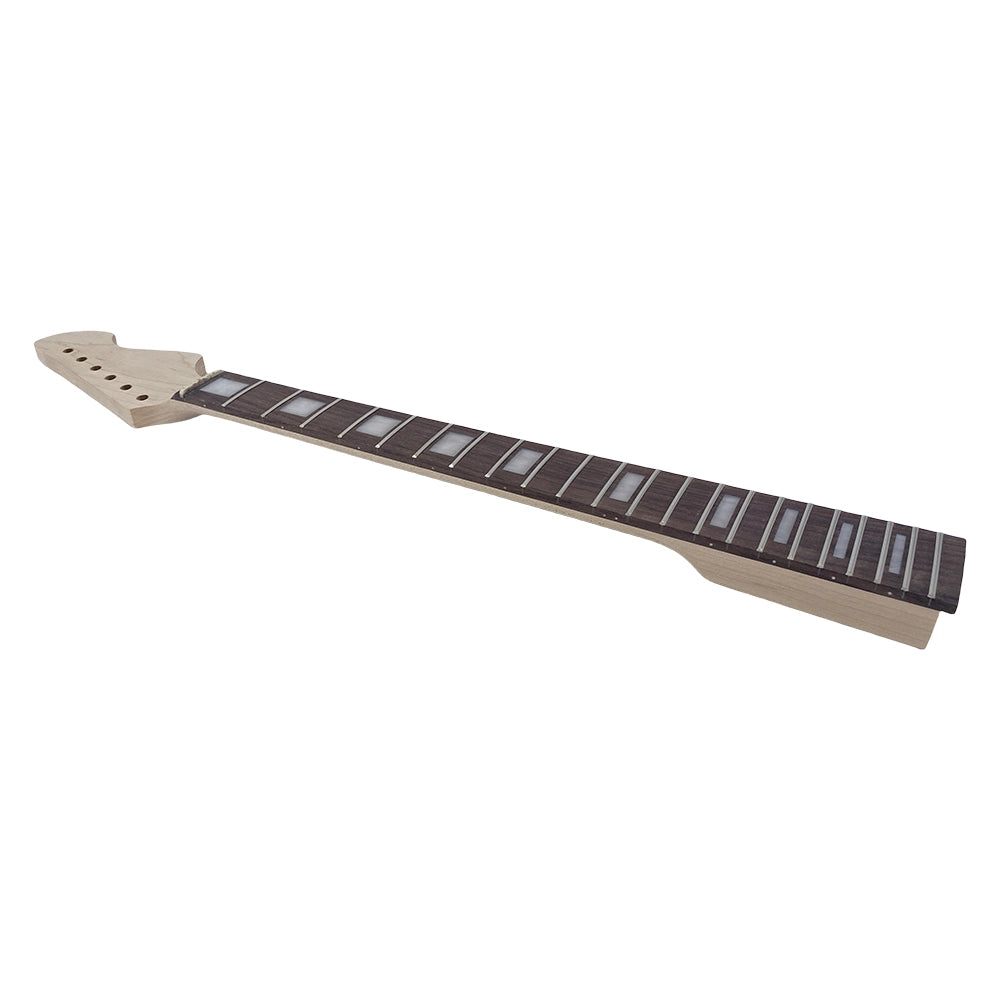 Yinfente Unfinished Maple Guitar neck 22Fret 24.75inch Rosewood Fretboard Block Inlay