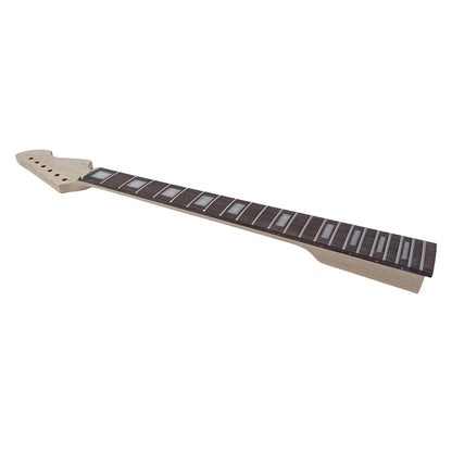 Yinfente Unfinished Maple Guitar neck 22Fret 24.75inch Rosewood Fretboard Block Inlay