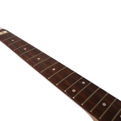 Yinfente Guitar Neck 22Fret 25.5inch Maple Rosewood Fretboard Dot Inlay Bolt on Heel