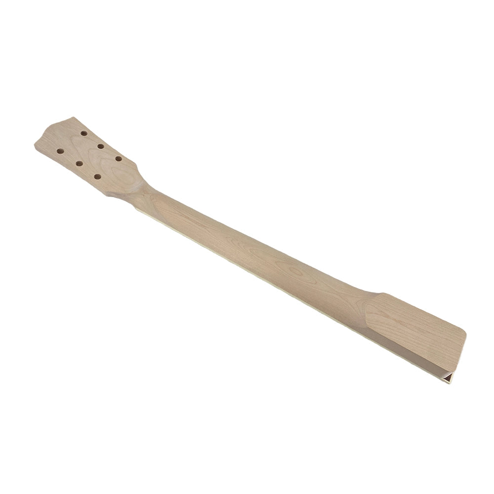 Yinfente New Guitar Neck 22 Fret 24.75 Inch Maple Rosewood Fretboard Bolt on with binding for Unfinished DIY