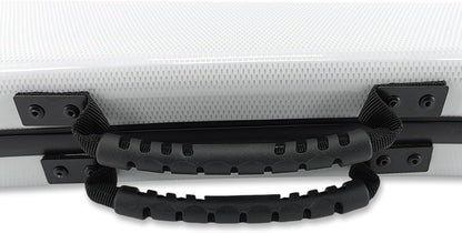 Carbon Fiber Upright Bass Bow Case for Geman French Double Bass Bow Hold 2Pcs Bows Hard Bow Case White
