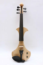 New 5String Electric Violin 4/4 Full Size Violin Guitar Shape Solid Wood Ebony Wood Violin Fittings Big Jack Free Violin Case Bow Clear Coat