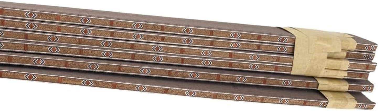 25 PCS Guitar Binding Purfling Strip Marquetry Inlay for Build Guitar,Solid Wood Material-For Luthier(640 * 6 * 1Mm)