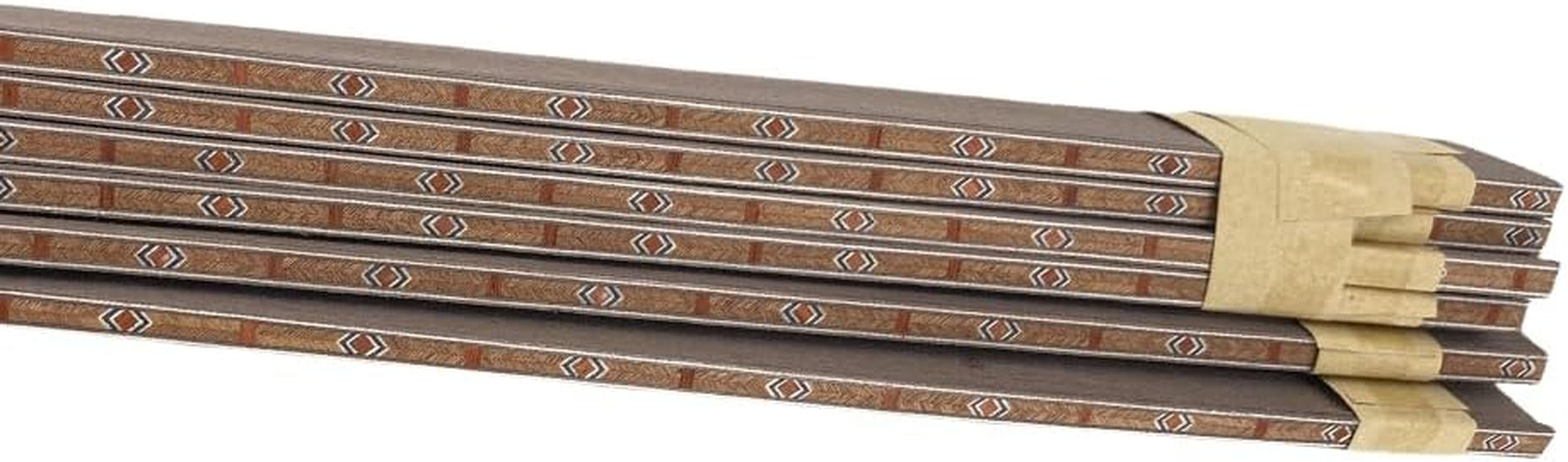 25 PCS Guitar Binding Purfling Strip Marquetry Inlay for Build Guitar,Solid Wood Material-For Luthier(640 * 6 * 1Mm)