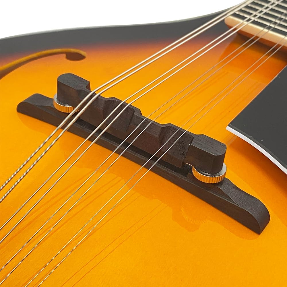 Mandolin Instrument a Style, 8 String, Lightweight Basswood Body - Acoustic Mandolin Kit with Gig Bag, Strap, Picks & Extra Strings for Beginners & Professionals