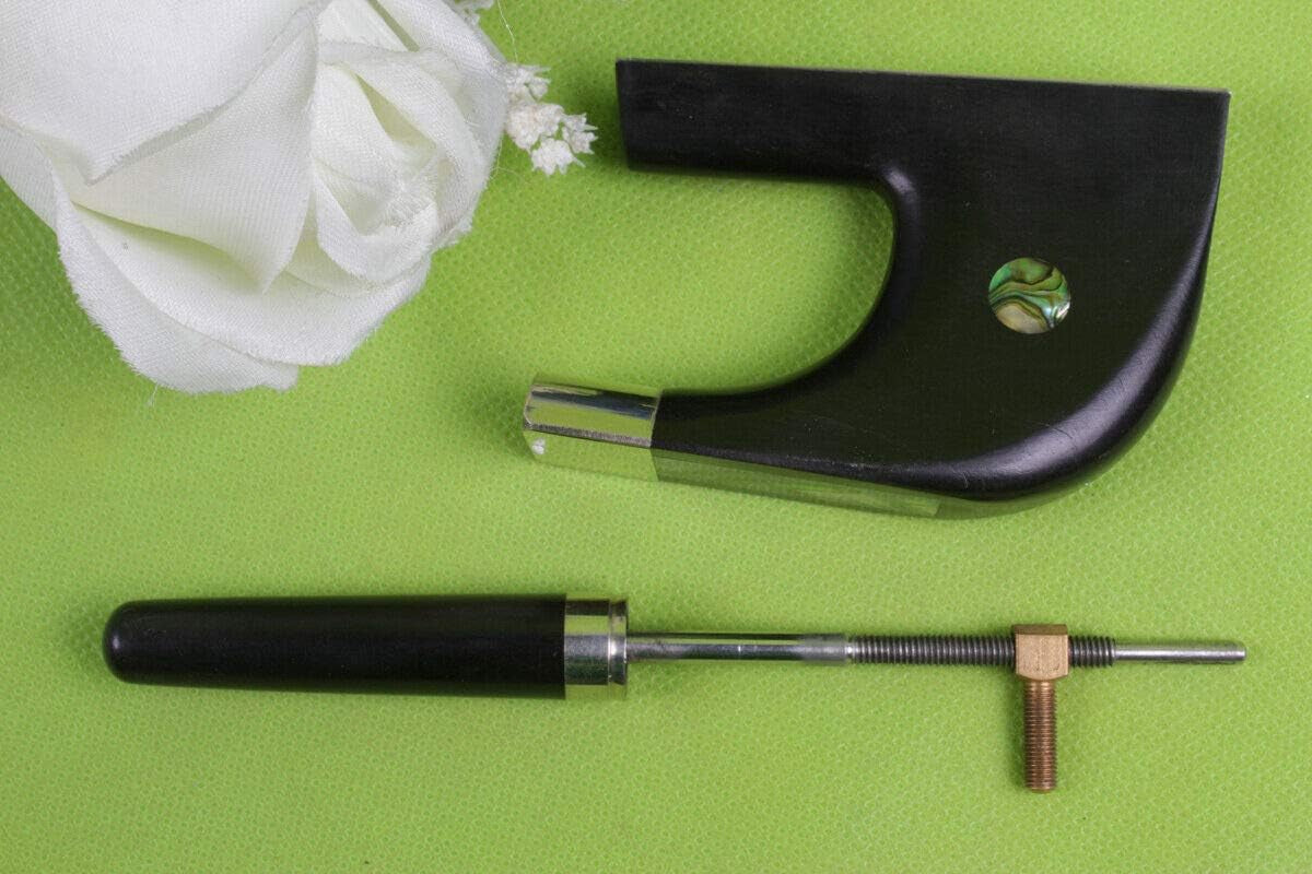 1Set 3/4 Upright Bass Bow Frog Screw German Bow Tip High Handle Bow Parts (Germanbow-Frog)