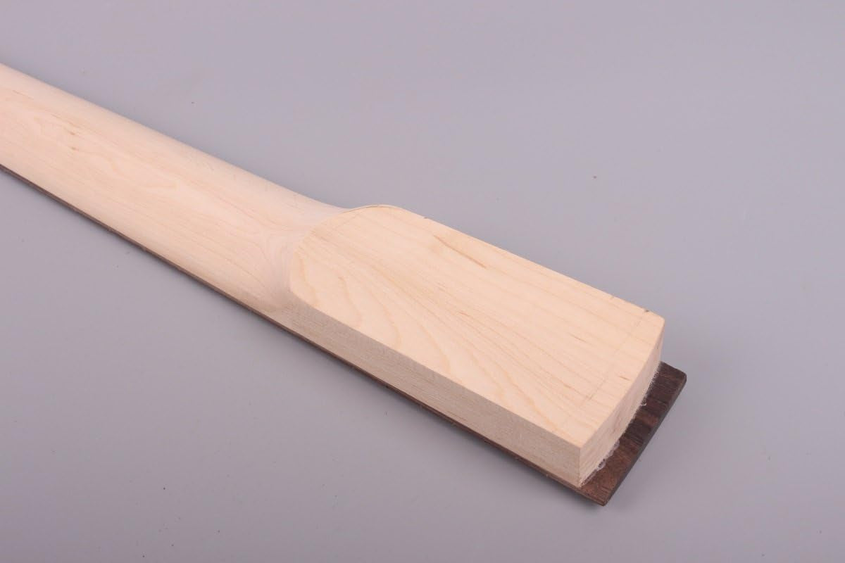 Electric Guitar Neck 22 Fret Guitar Replacement for LP ST Electric Guitar Necks Paddle Head DIY Maple Rosewood 25.5Inch Scale (25-1/2 Inch)