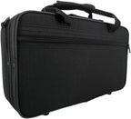 Professional Ebonite Clarinete C Key Clarinet for Beginner Students with 2 Barrels Hard Case Cleaning Kit Mouthpice Cork Grease Gloves