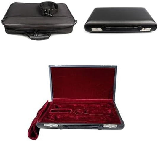 Oboe Case Hard Shell with PU Leather and Oxford Outer Bag Adjustable Strap Portable Oboe Bag for Beginners,Students,Players Musicians