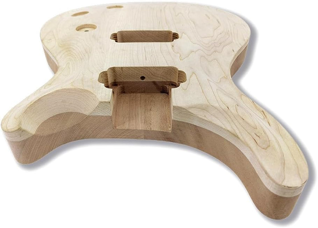 Mahogany Maple Wood Raw Guitar Body for Electric Guitar