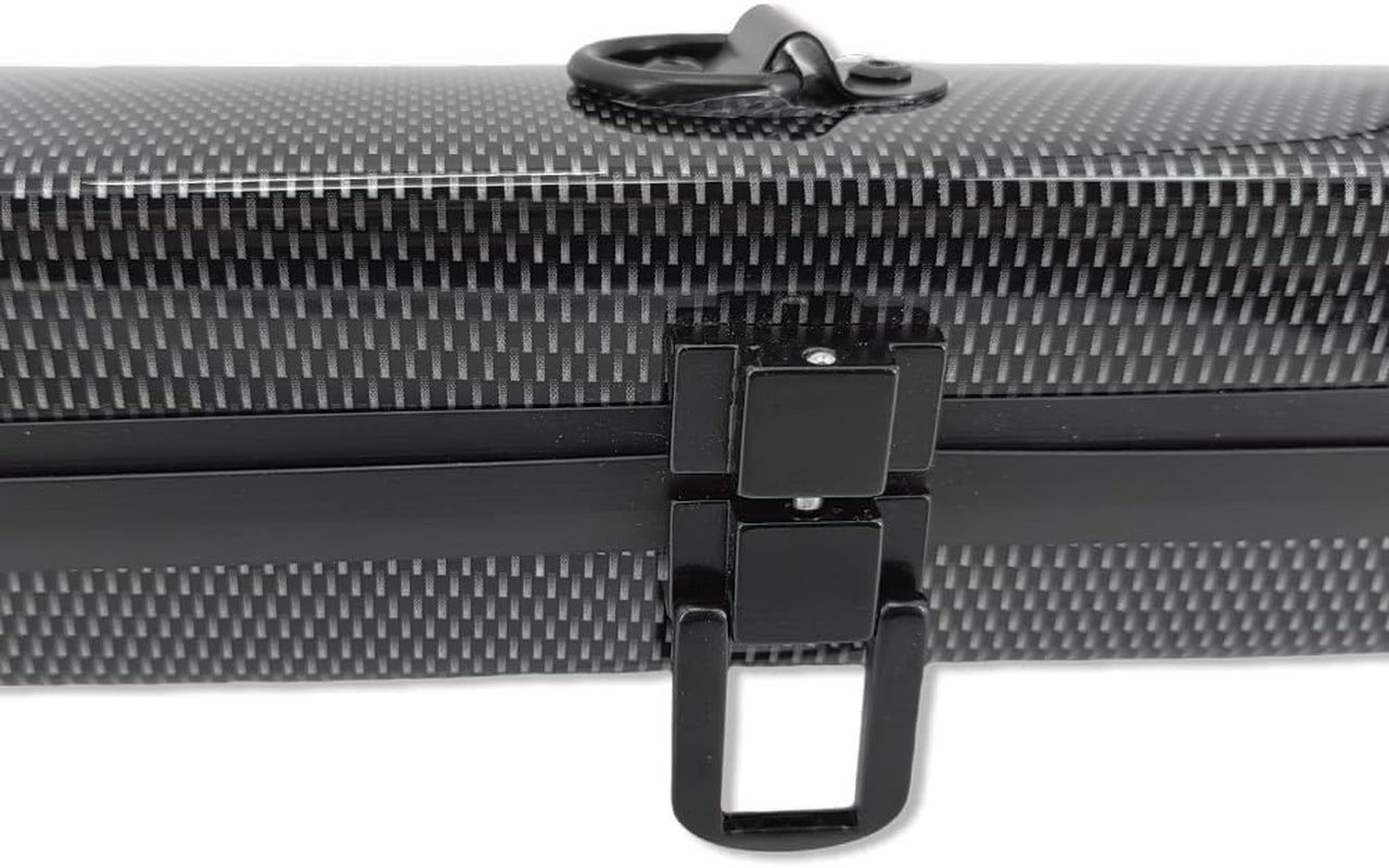 Violin Viola Cello Bow Case Carbon Fiber Strong Lightweight Bow Bag Hold 2Pcs Bow Adjustable Strap