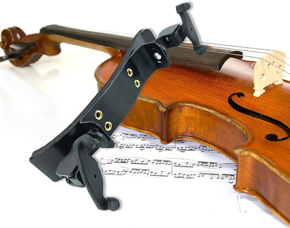 Adjustable Violin Shoulder Rest for 1/2 Universal Type Violin Advanced Violin Parts,Collapsible and Height Adjustable Feet,High Strength Sponge,Soft and Easy to Use