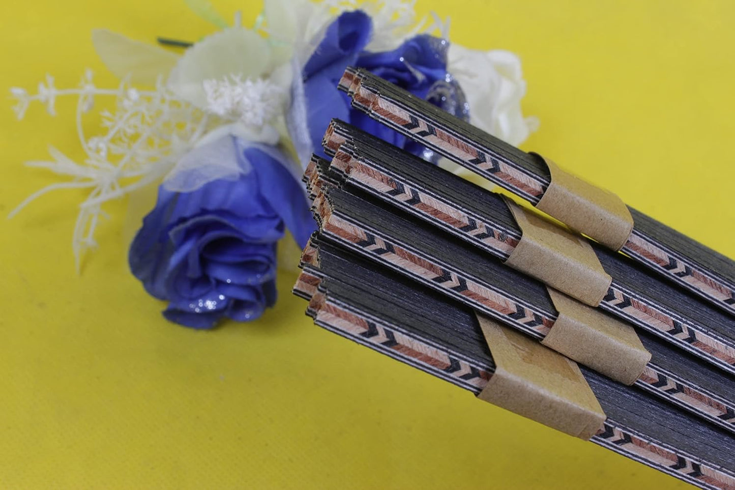 25Pcs Strip Inlay Guitar Binding Figured Purfling Guitar Body Binding Wood Inlay 640X5X1Mm