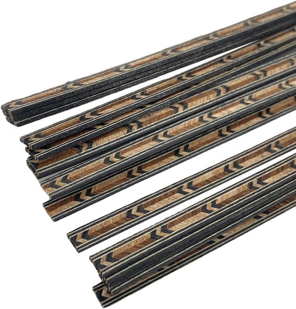25 PCS Guitar Binding Purfling Strip Marquetry Inlay for Build Guitar,Solid Wood Material-For Luthier(640 * 5 * 1Mm)