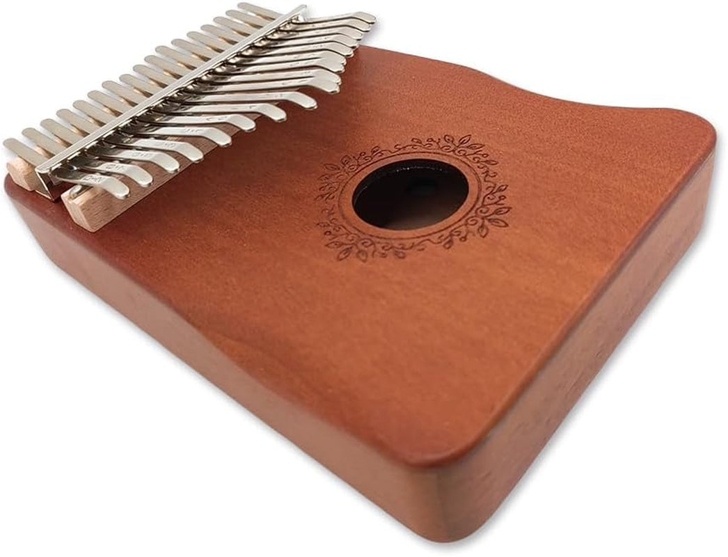 Kalimba 17 Key Thumb Piano Wooden Finger Piano with Tuning Hammer，Instructions，Carrying Bag Gifts for Adults，Beginners