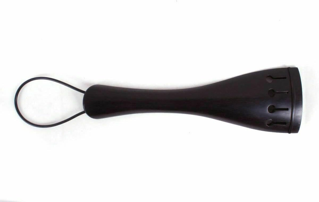 3/4 4/4 Upright Double Bass Tailpiece Ebony Wood String Bass Tailpiece with Tail Gut Tailpiece Rope Set up Double Bass Parts