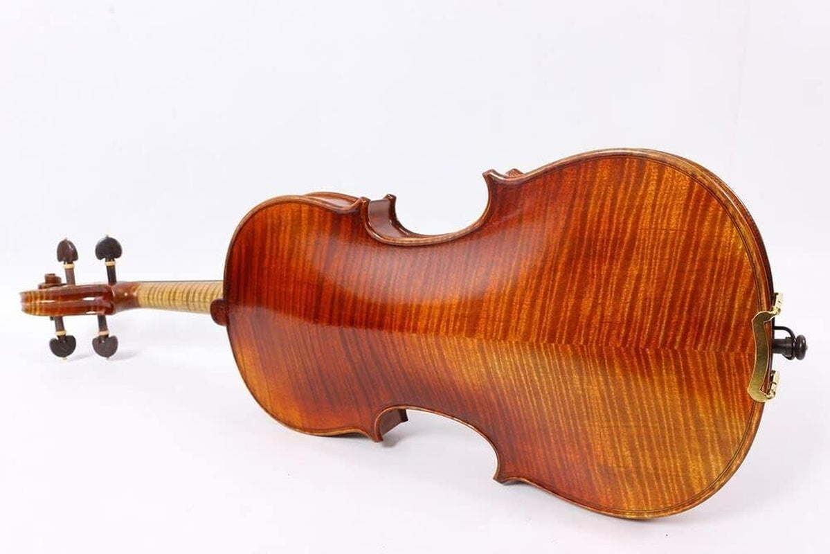 Master 4/4 Violin Stradivari Model Nice Sound Free Case Bow Flame Maple Spruce Wood Hand Made Paint