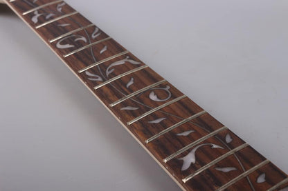 Maple Guitar Neck 24Fret 25.5Inch Rosewood Fretboard Vine Inlay Bolt on Heel DIY 6String Guitar Neck