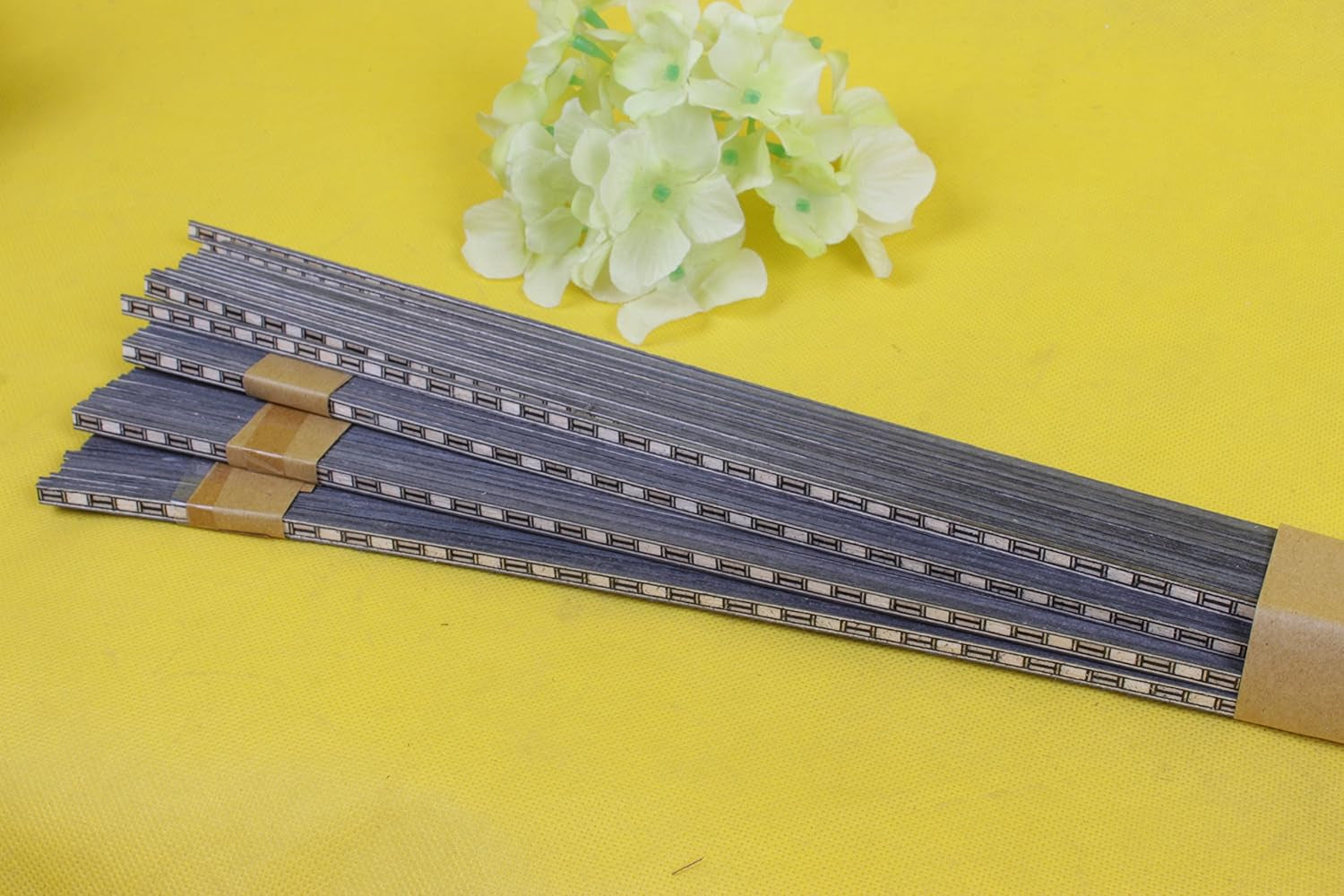 20X Guitar Strip Inlay Guitar Luthier Figured Purfling Guitar Parts Body Binding Wood Inlay 640X6X1.0Mm #63