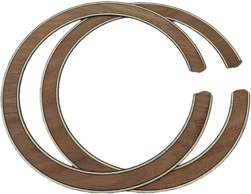 2PCS Guitar Rosette for Guitar Construction Solid Wood Material 110 * 12 * 0.8Mm Guitar Sound Hole for Luthier #18