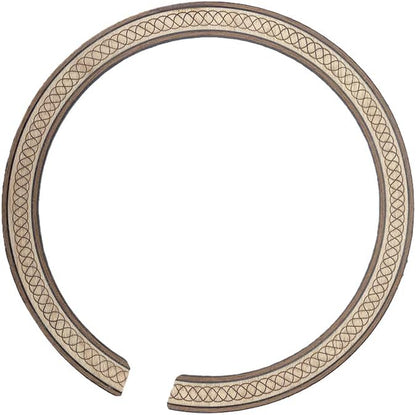 2PCS Guitar Rosette for Guitar Construction Solid Wood Material 110 * 12 * 0.8Mm Guitar Sound Hole for Luthier #22