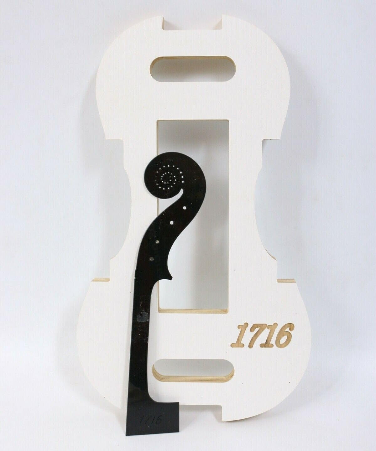 Violin Neck/F Hole Template and Mold, 4/4 Size, Stradivari 1715 Model Replica (Vt-278)
