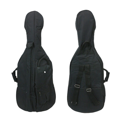 Yinfente 1/2 Size Cello,Beginner,Spruce Top Maple Back and Ebony Fittings Acoustic Cello Kit with Soft Case and Bow,String Musical Instruments for School Orchestras, Adults