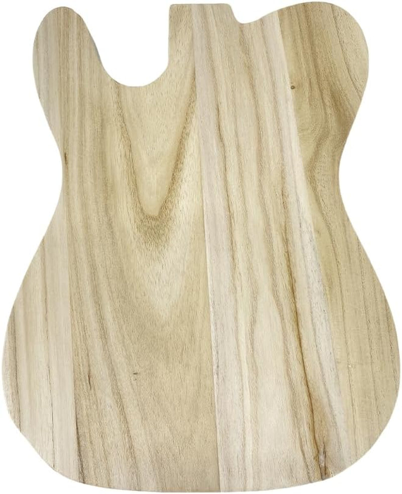 Unfinished Guitar Body, Paulownia Wood Electric Guitar Body for DIY Guitar Building & Customization Projects