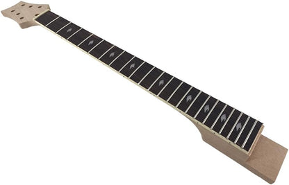 ® Electric Guitar Neck Replacement 22 Fret 25.5 Inch Rosewood Fretboard Unfinished Electric Guitar