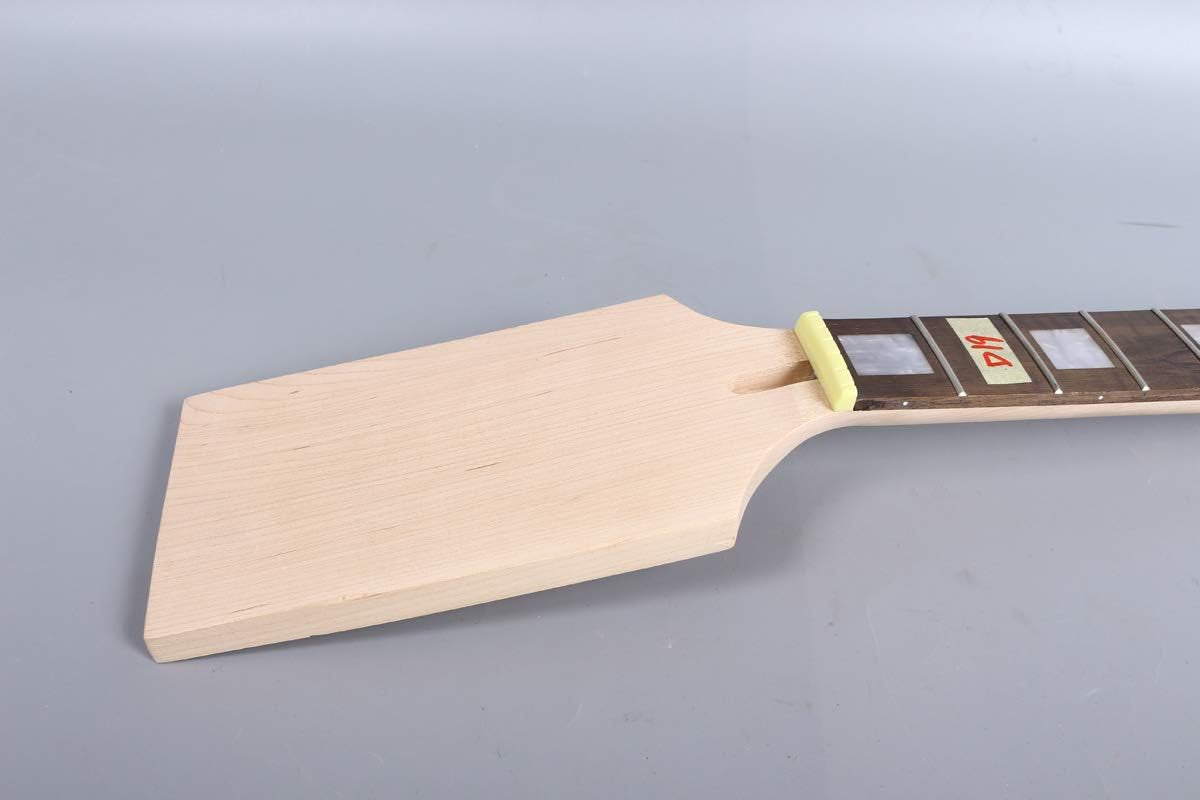 Baritone Guitar Neck 22 Fret 30 Inch Scale Maple Wood with Rosewood Guitar Fretboard Block Inlay Paddle Head