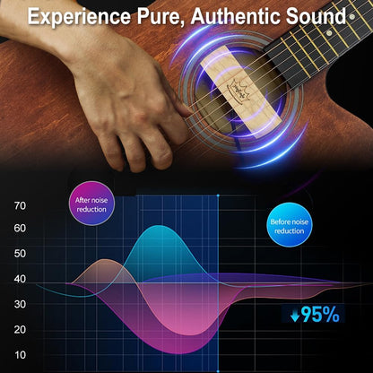 Sound Hole Pickups Steel Strings Guitar Magnetic Pickups Maple Housing with 6.3Mm Jack for Acoustic Classic Guitars