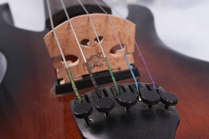 5String Violin 4/4 Electric Violin Guitar Shape Professional Solid Wood Violin with Ebony Fittings
