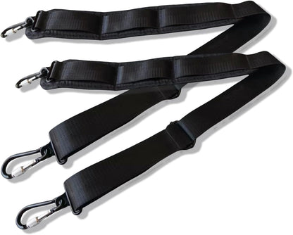 2Pcs Replacement Shoulder Strap Padded Universal Adjustable Bag Strap with Hooks for Laptop Violin Case Viola Case Cello Case Straps