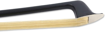 Violin Bow 4/4 Carbon Fiber Ebony Frog with Fleur De Lis Inlay,Mongolian Horse Hair,Stick&Well Balance 4/4 Violin Bow for All Level Violinists