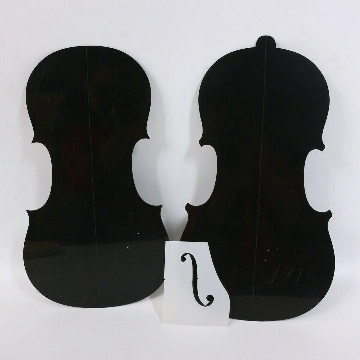Violin Neck/F Hole Template and Mold, 4/4 Size, Stradivari 1715 Model Replica (Vt-278)