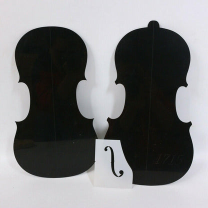 Violin Neck/F Hole Template and Mold, 4/4 Size, Stradivari 1715 Model Replica (Vt-278)