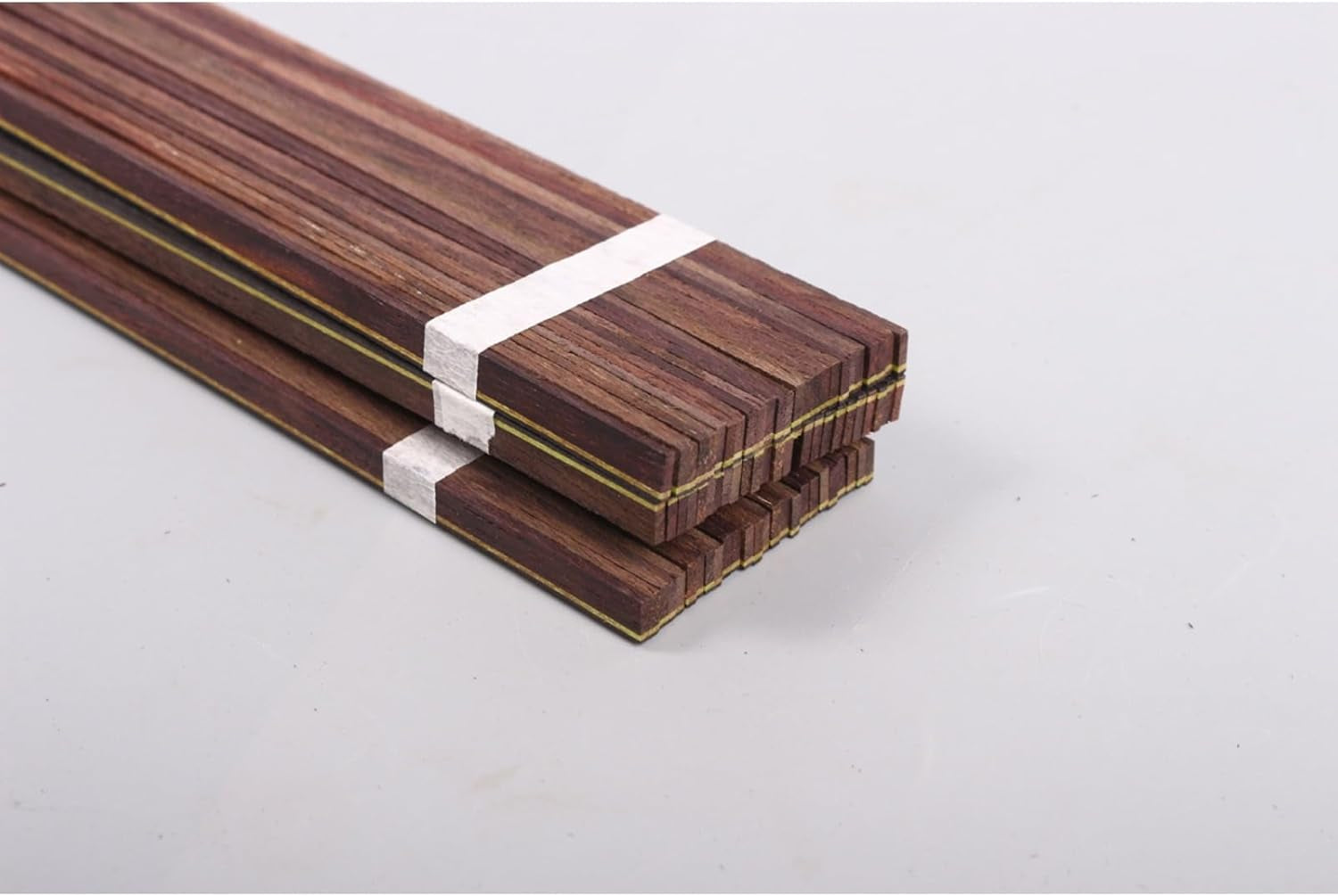 25 PCS Guitar Binding Purfling Strip Marquetry Inlay for Guitar Parts,Rosewood Material(840X6X1.5Mm)