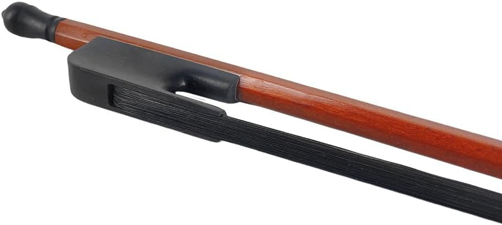 Violin Bow 4/4 Full Size Brazilwood Baroque Style Natural Black Bow Horse Hair Well Balance