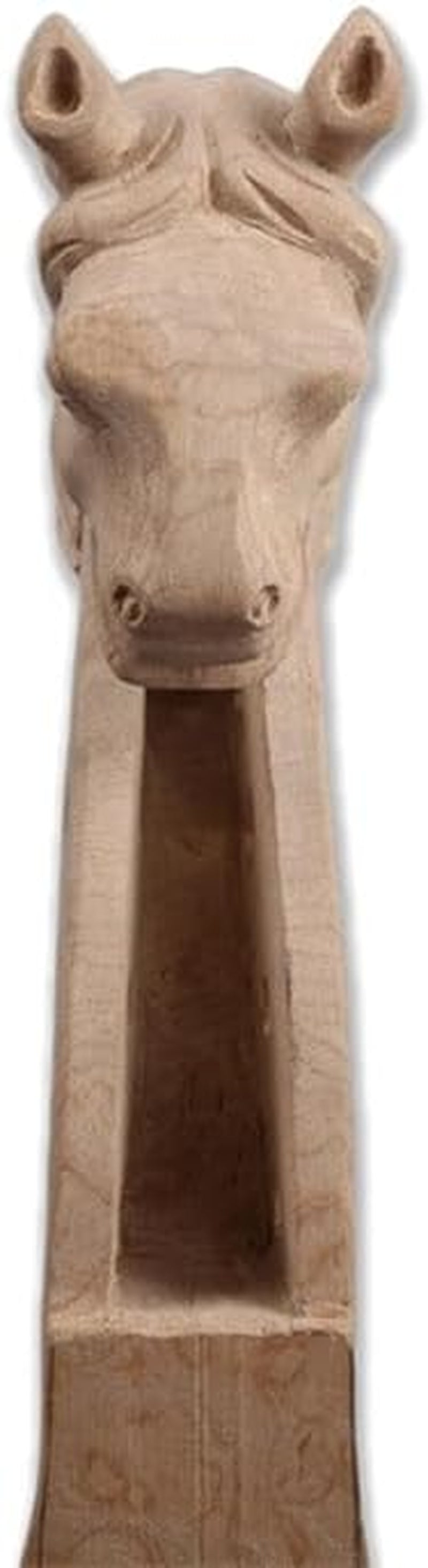 4/4 Violin Neck Maple Wood Handcrafted Violin Neck 4 String Solid Wood Violin Replacement Violin Accessories (Horse)