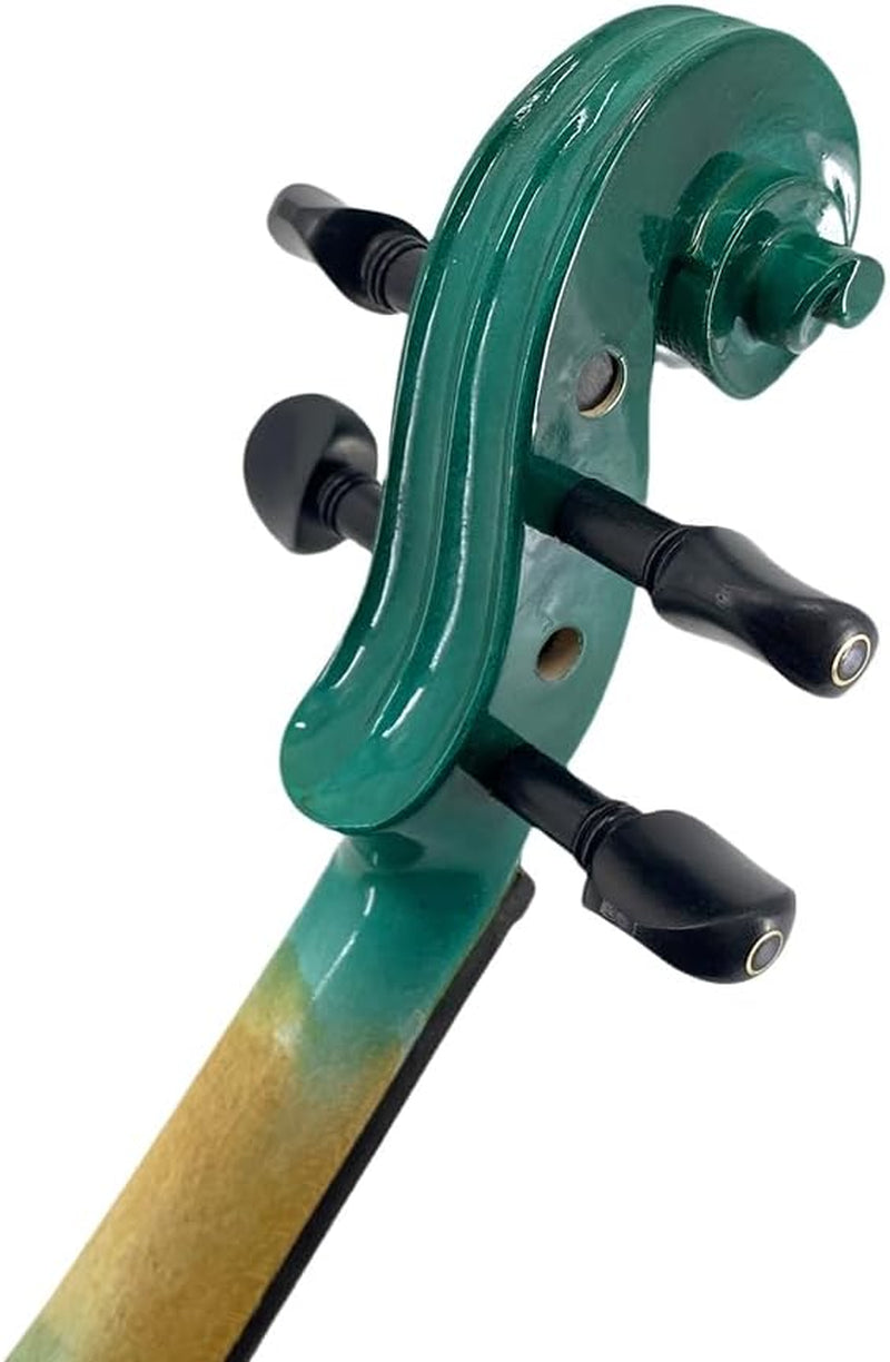 Acoustic Violin Electric Violin 4/4 Full Size Violin 4 String Maple Spruce for Student,Violin for Beginners Violin Case,Brazilwood Bow,Cable,Cleaning Cloth,Rosin,Bridge