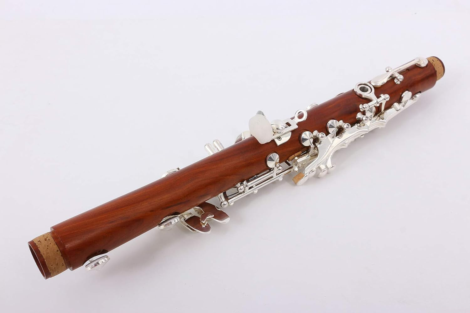 Rosewood Clarinet Body - Eb Key Silver Plate - 17 Key Case + Reeds + Pads - Eb Flat Tone