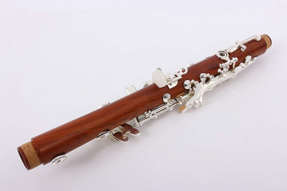 Rosewood Clarinet Body - Eb Key Silver Plate - 17 Key Case + Reeds + Pads - Eb Flat Tone