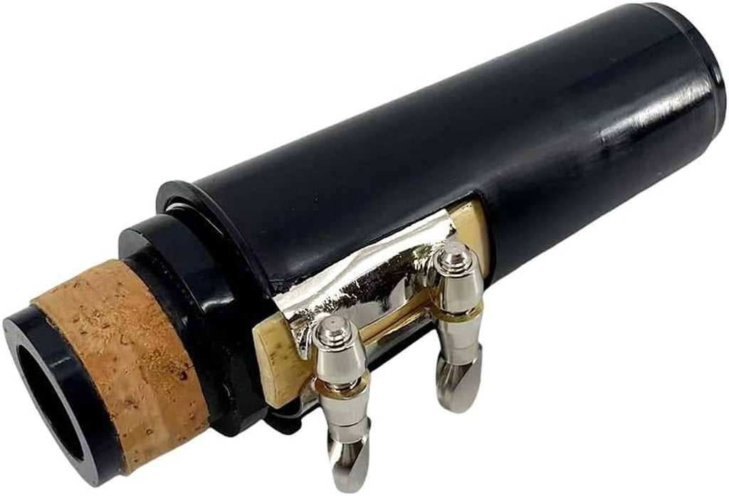 Professional Ebonite Clarinete C Key Clarinet for Beginner Students with 2 Barrels Hard Case Cleaning Kit Mouthpice Cork Grease Gloves