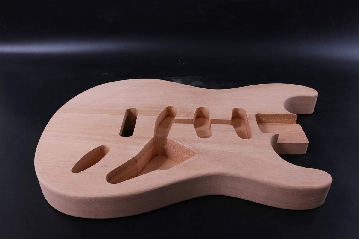 New Guitar Body Mahogany DIY Electric Guitar Replacement Strat Style SSS Unfinished