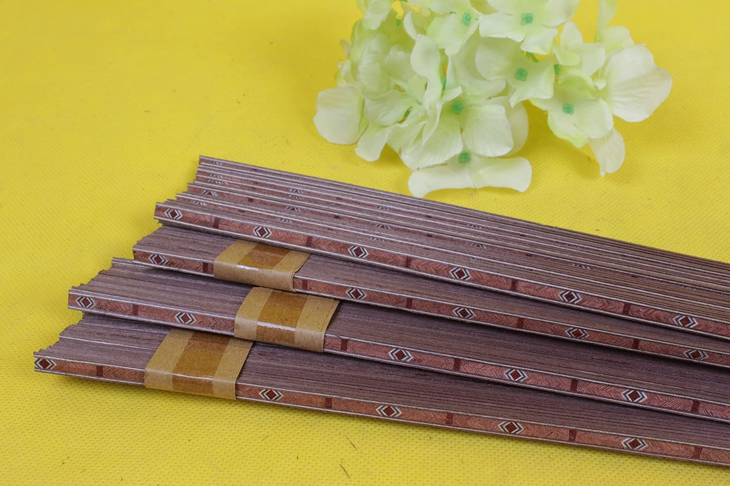 25 Pcs Guitar Strip Inlay Luthier Part Wood Guitar Binding Marquetry Inlay 640X6X1.0Mm