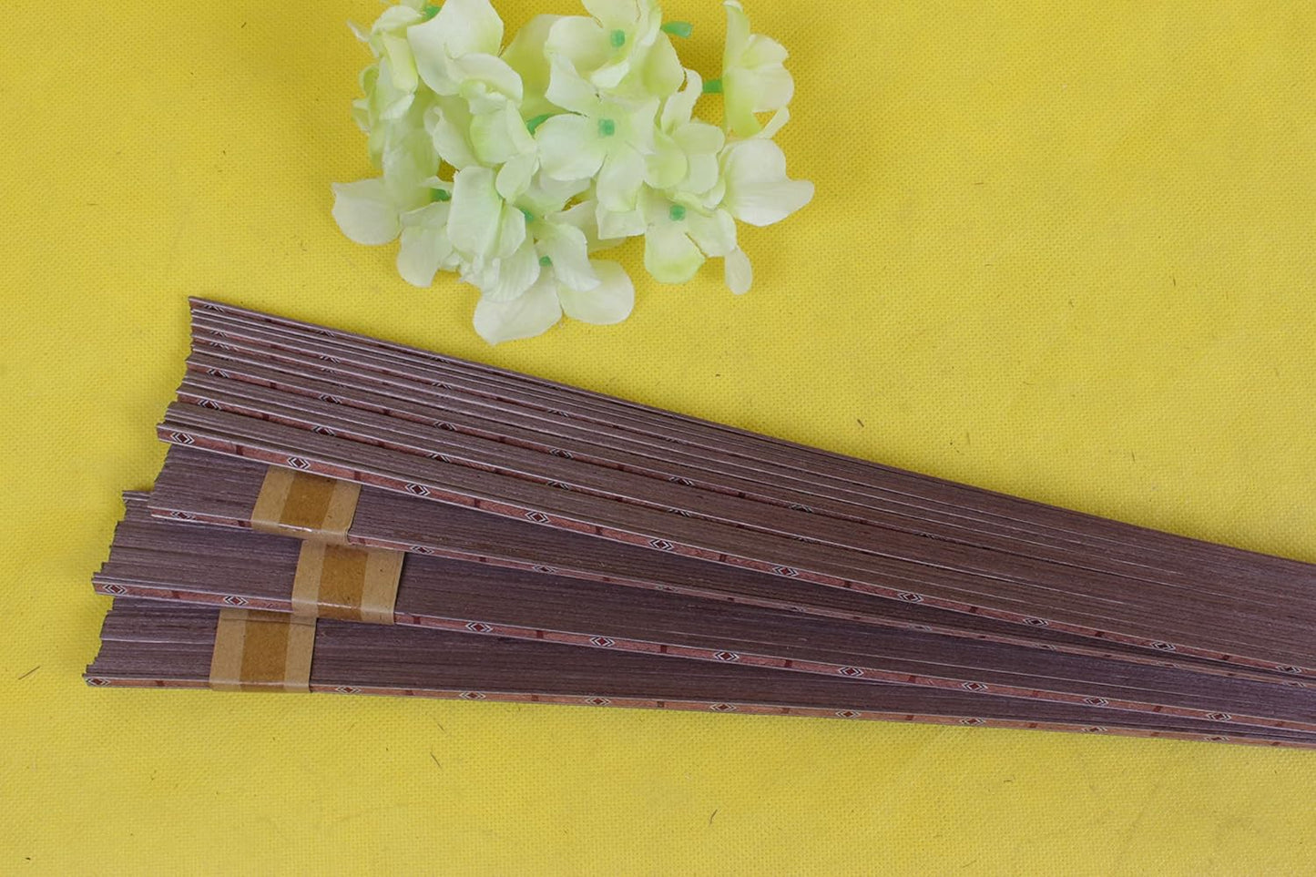 25 Pcs Guitar Strip Inlay Luthier Part Wood Guitar Binding Marquetry Inlay 640X6X1.0Mm