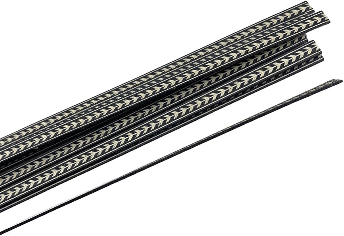 25 PCS Guitar Binding Purfling Strip Marquetry Inlay for Guitar Parts,Solid Wood Material(580X6X1Mm)
