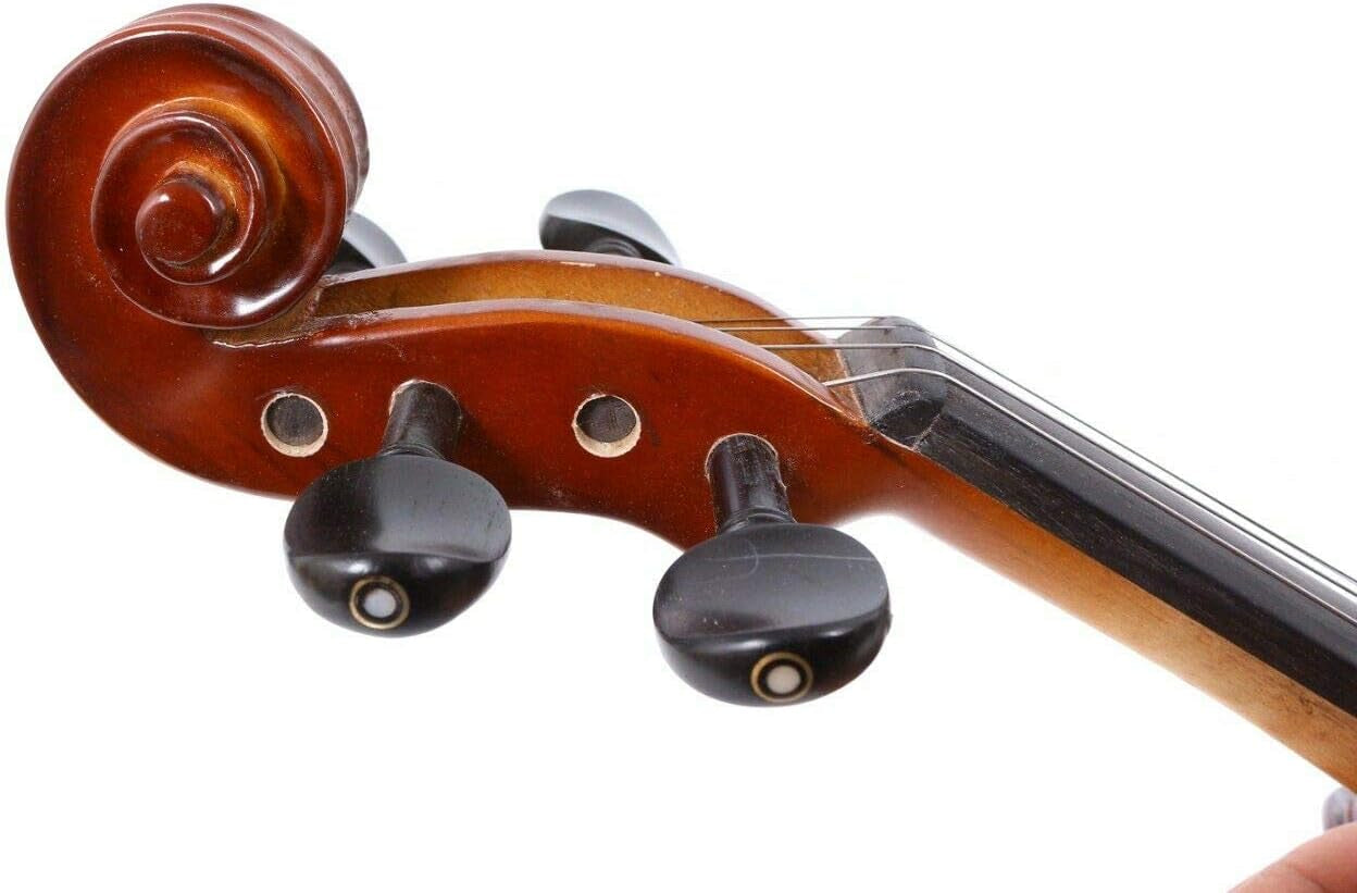 4/4 Electric Violin Silent Solid Wood Powerful Sound Support Headphone AMP Free Violin Case Bow Full Size Red