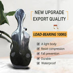 Cello Case 4/4 Carbon Fiber Box Full Size Shell Strong Light 3.7 Kg Cello Accessories (Black-L)